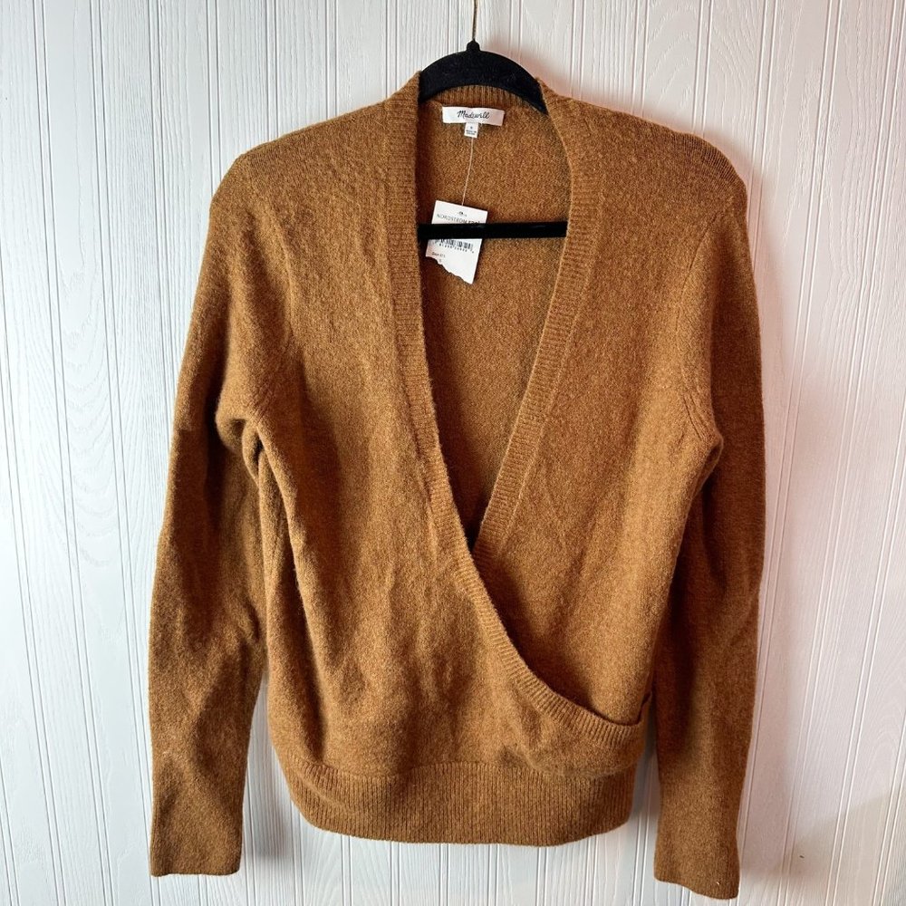Madewell sweater camel color wool blend size Small NWT